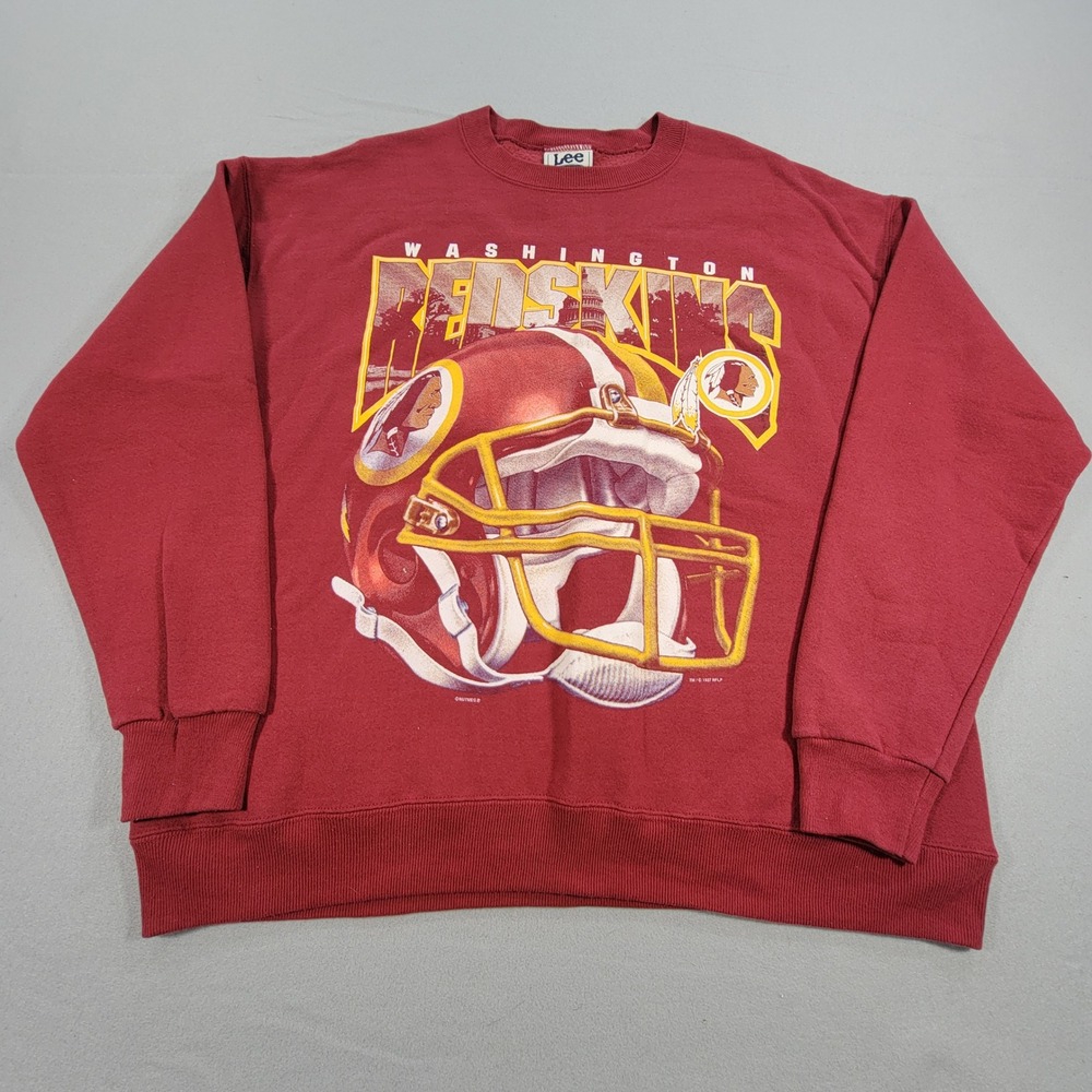 Vintage 1997 Lee Sport Washington Redskins Graphic Sweatshirt NFL USA Men's XL - Picture 2 of 9